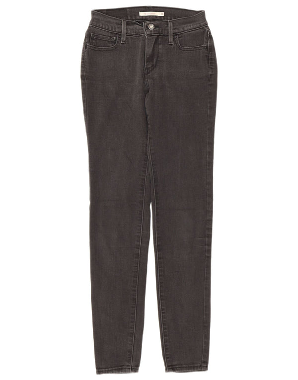 Jeans Levi's 710 Super Skinny da donna W26 L30 cotone grigio
