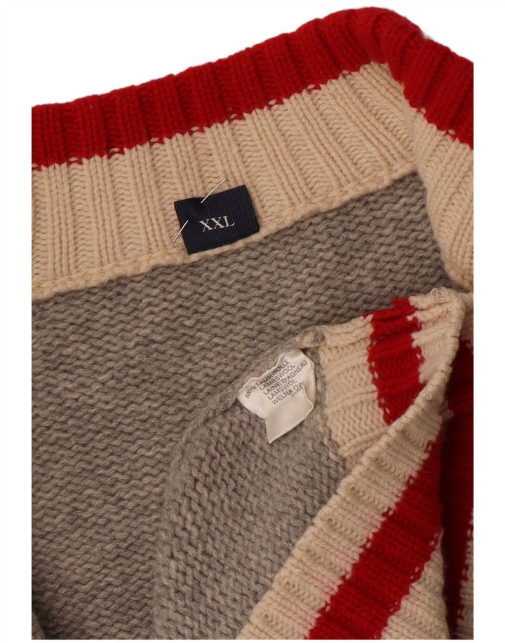 MC NEAL Maglione cardigan da uomo 2XL Lana grigia