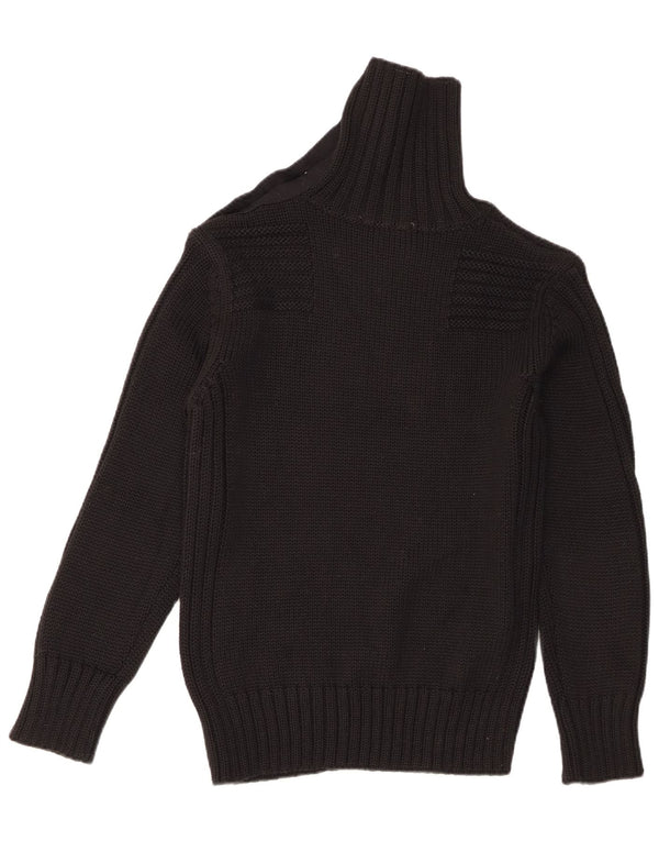 Maglione maglione a collo alto da donna Sonny Bono UK 20 2XL Lana merino nera