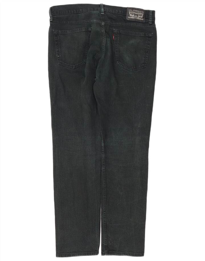 Jeans slim da uomo LEVI'S W34 L32 cotone nero