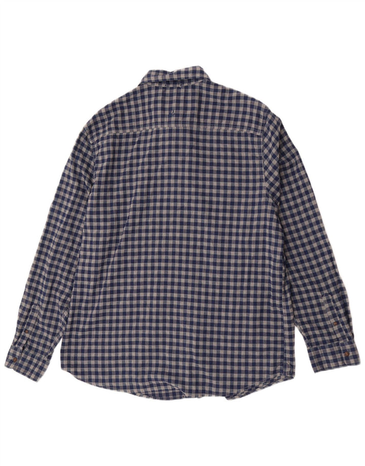 Camicia da uomo Mantaray a quadri blu navy grandi
