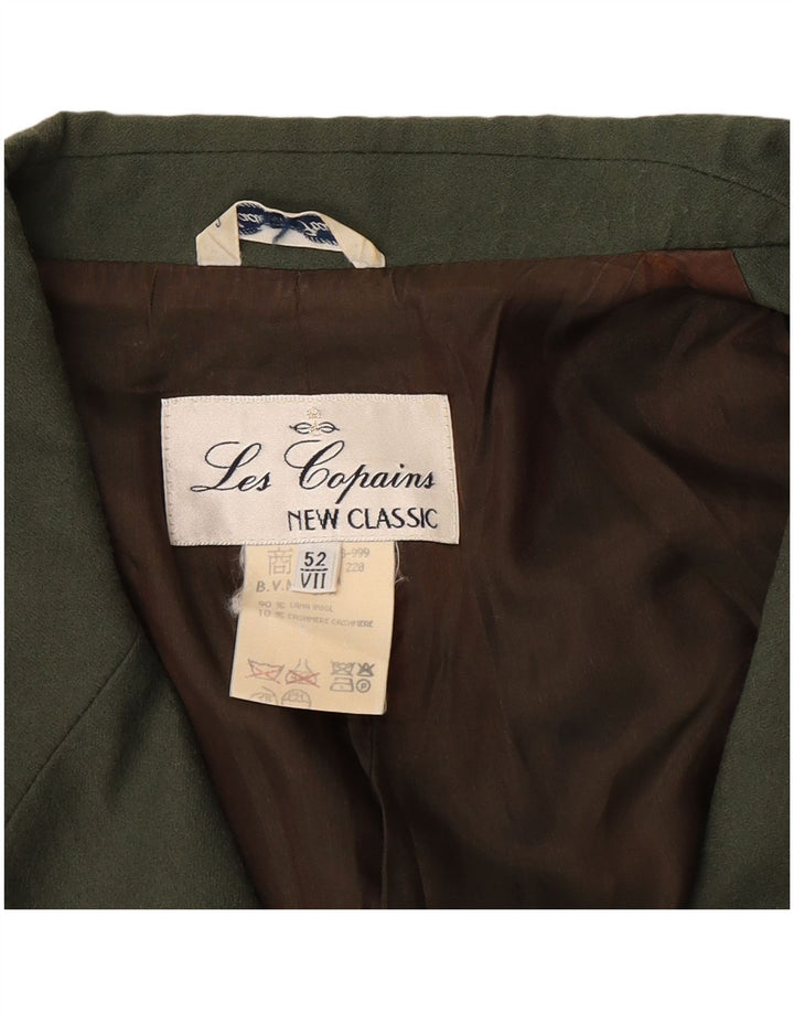 Giacca blazer a 2 bottoni da donna Les Copains IT 52 2XL Lana kaki