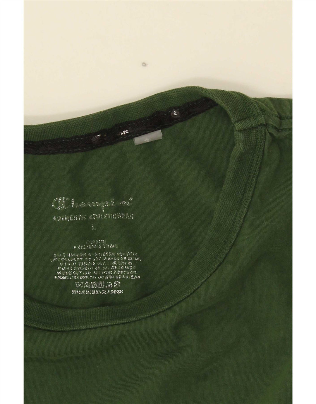 T-shirt grafica da uomo Champion Top grande in cotone verde