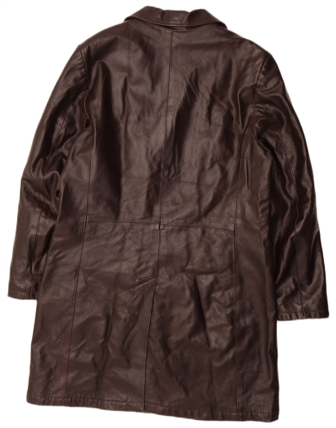 METROPOLITAN Cappotto in Pelle da Uomo IT 50 Large in Pelle Marrone