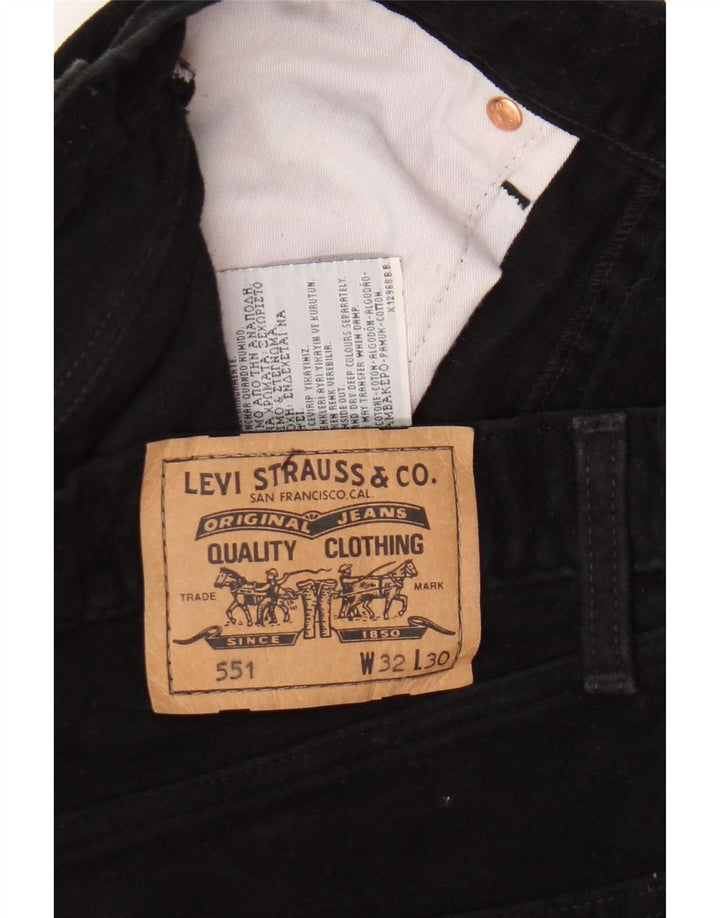 Levi's Uomo 551 Jeans dritti W32 L30 Cotone Nero
