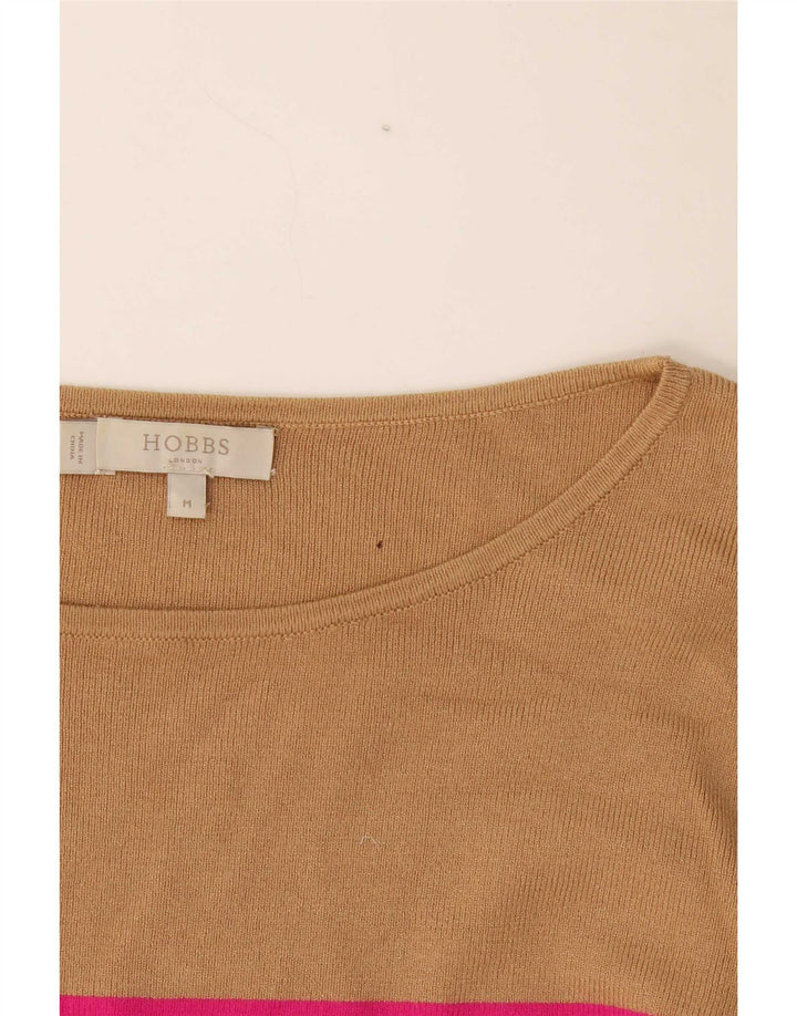 Maglione maglione con scollo a barca da donna Hobbs UK 14 medio multicolore