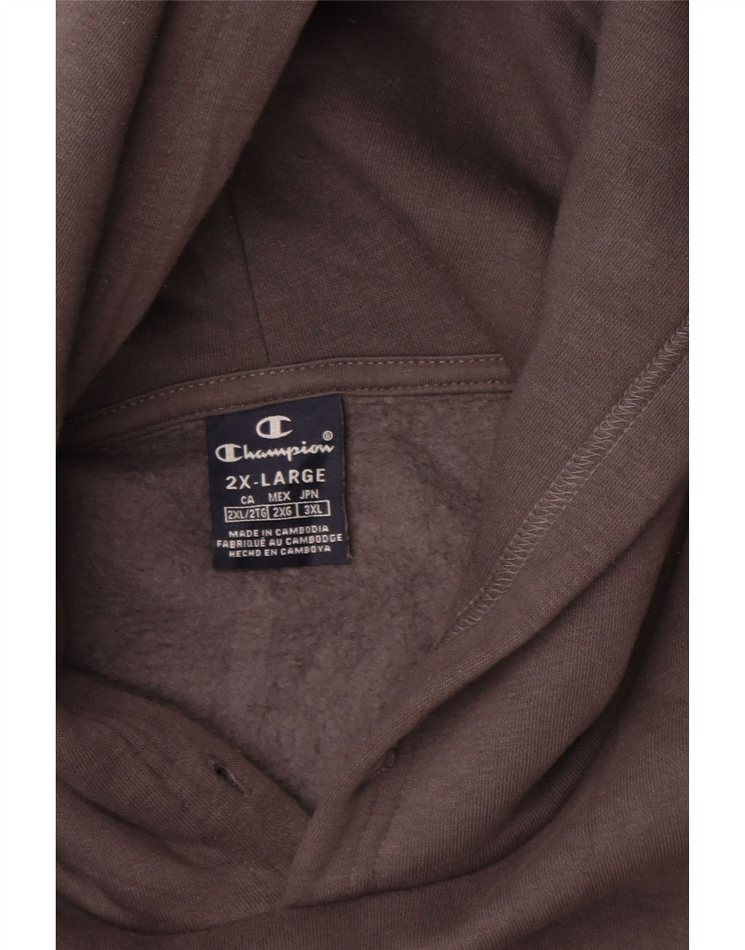 Maglione con cappuccio grafico da uomo CHAMPION 2XL Grigio