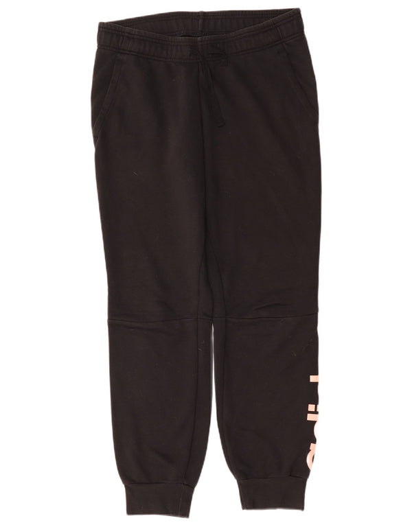 Pantaloni da tuta con grafica Adidas da donna Joggers UK 12/14 Medio Nero