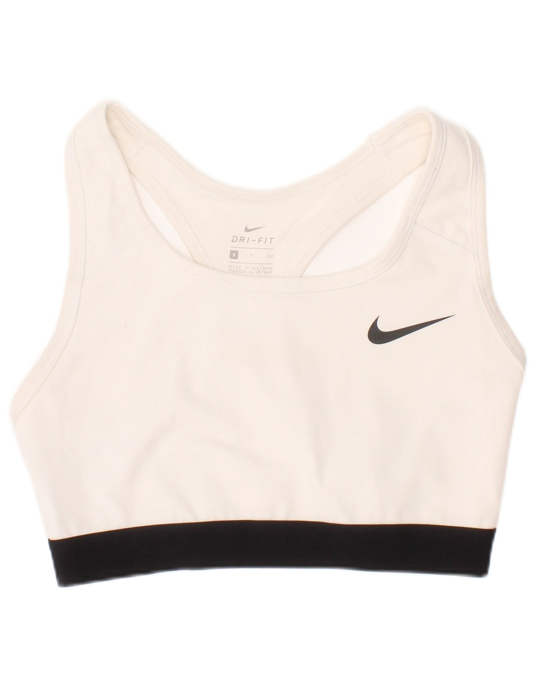 Reggiseno sportivo Nike Dri Fit da donna, piccolo, bianco, in poliestere