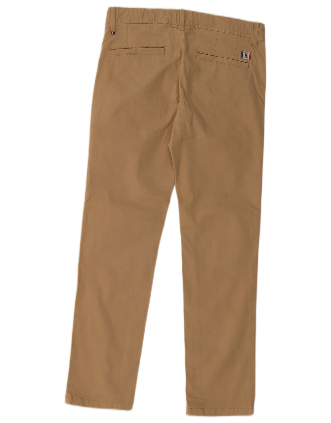TOMMY HILFIGER Pantaloni chino slim per ragazzi 9-10 anni W26 L25 Cotone beige