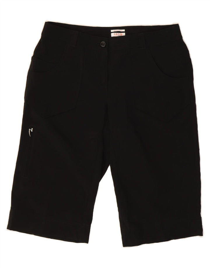IZOD Womens Casual Shorts US 4 Small W32  Black Cotton Vintage Izod and Second-Hand Izod from Messina Hembry 