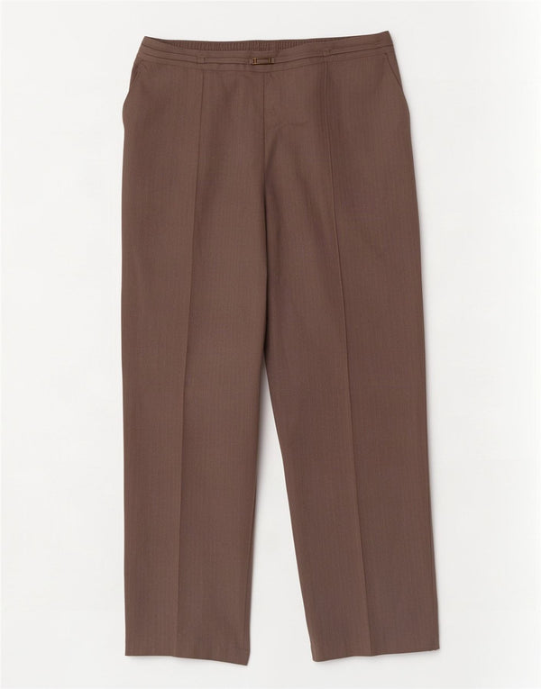 Pantaloni corti da donna Marks & Spencer UK 14 Large W34 L26 Marrone