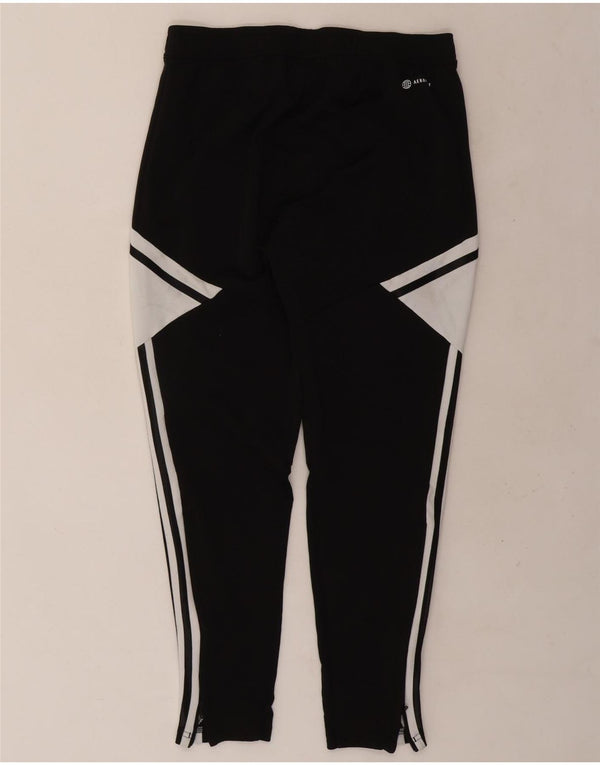 Pantaloni da tuta Adidas Aeroready da uomo in poliestere color block medio nero