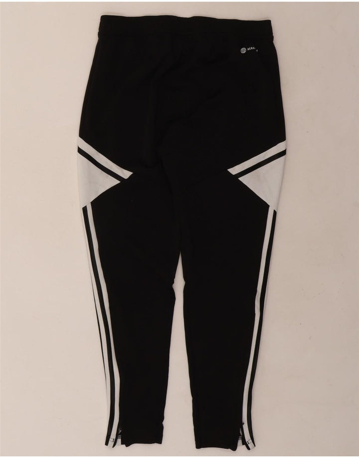 Pantaloni da tuta Adidas Aeroready da uomo in poliestere color block medio nero