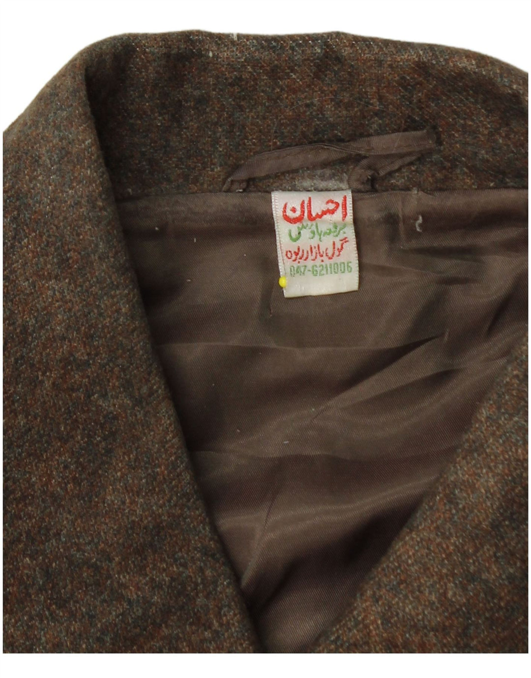 Cappotto vintage da donna UK 14 marrone medio