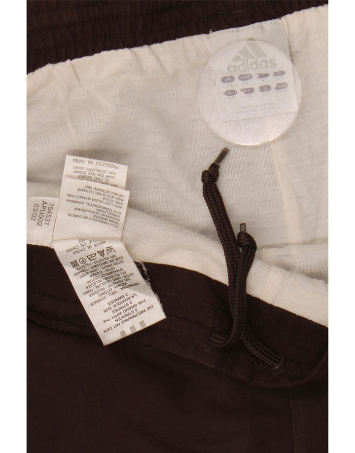 Pantaloni da tuta da donna ADIDAS UK 14 Poliestere marrone medio