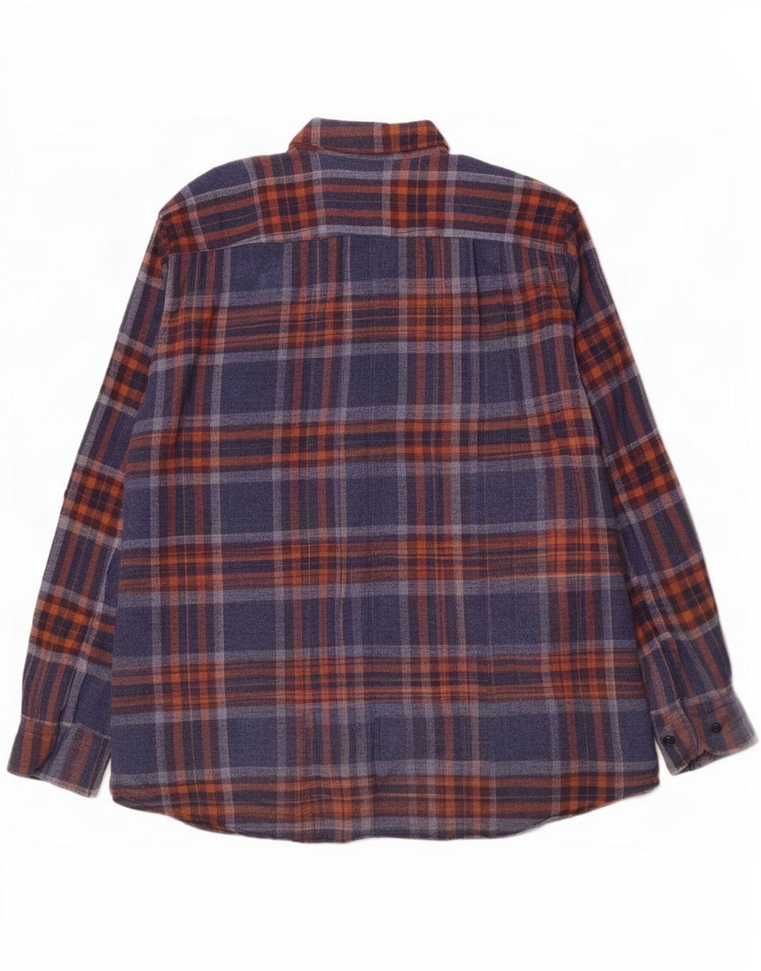 Camicia da uomo in flanella vestibilità regolare Daniel Hechter XL in cotone a quadri blu navy