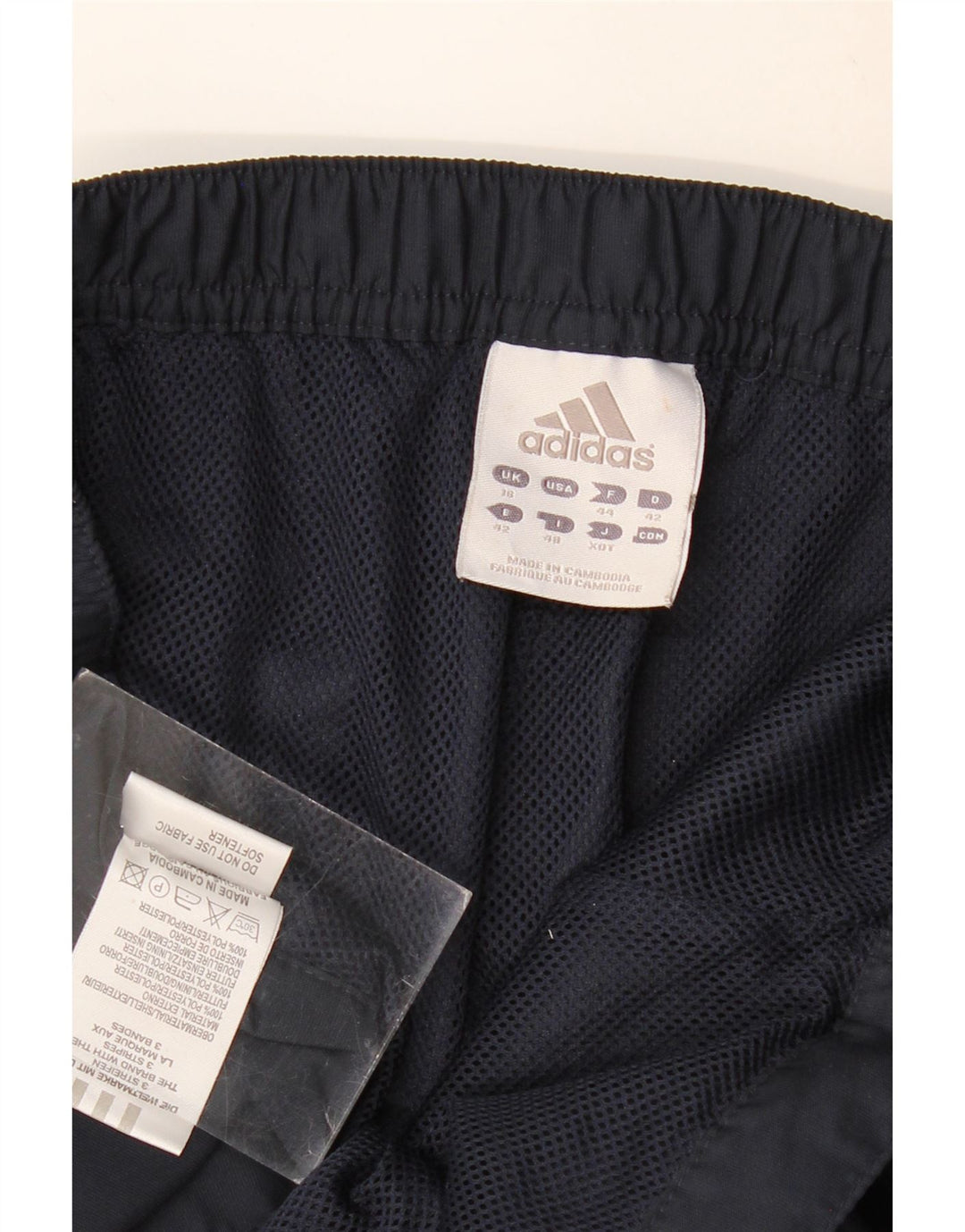 Pantaloni da tuta da donna ADIDAS UK 16 Large in poliestere blu navy