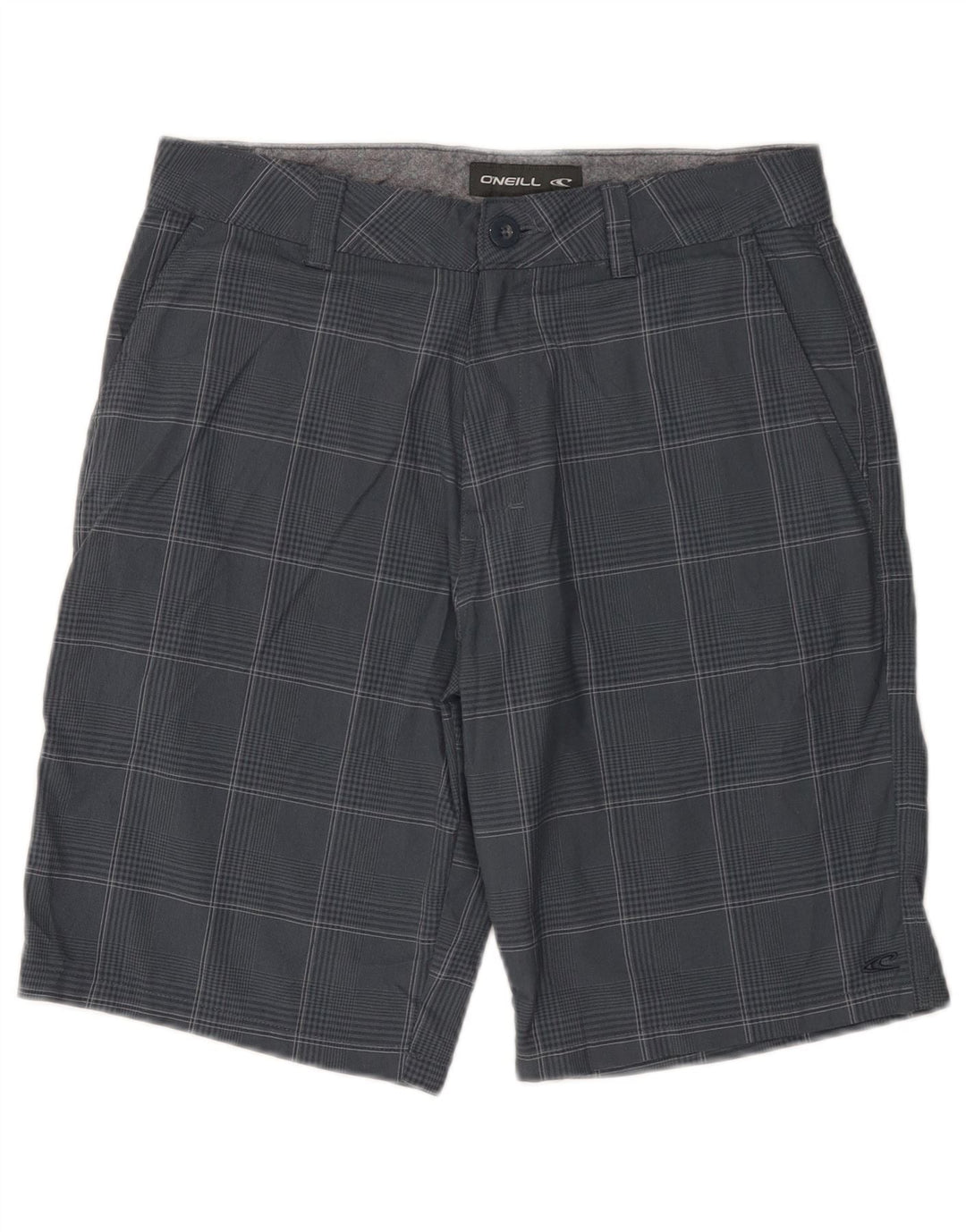 Pantaloncini chino da uomo O'Neill W30 poliestere medio a quadri blu navy
