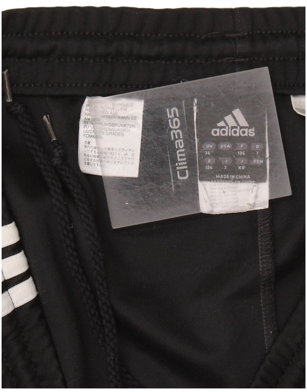 Pantaloni da tuta ADIDAS Clima 365 grandi in poliestere nero