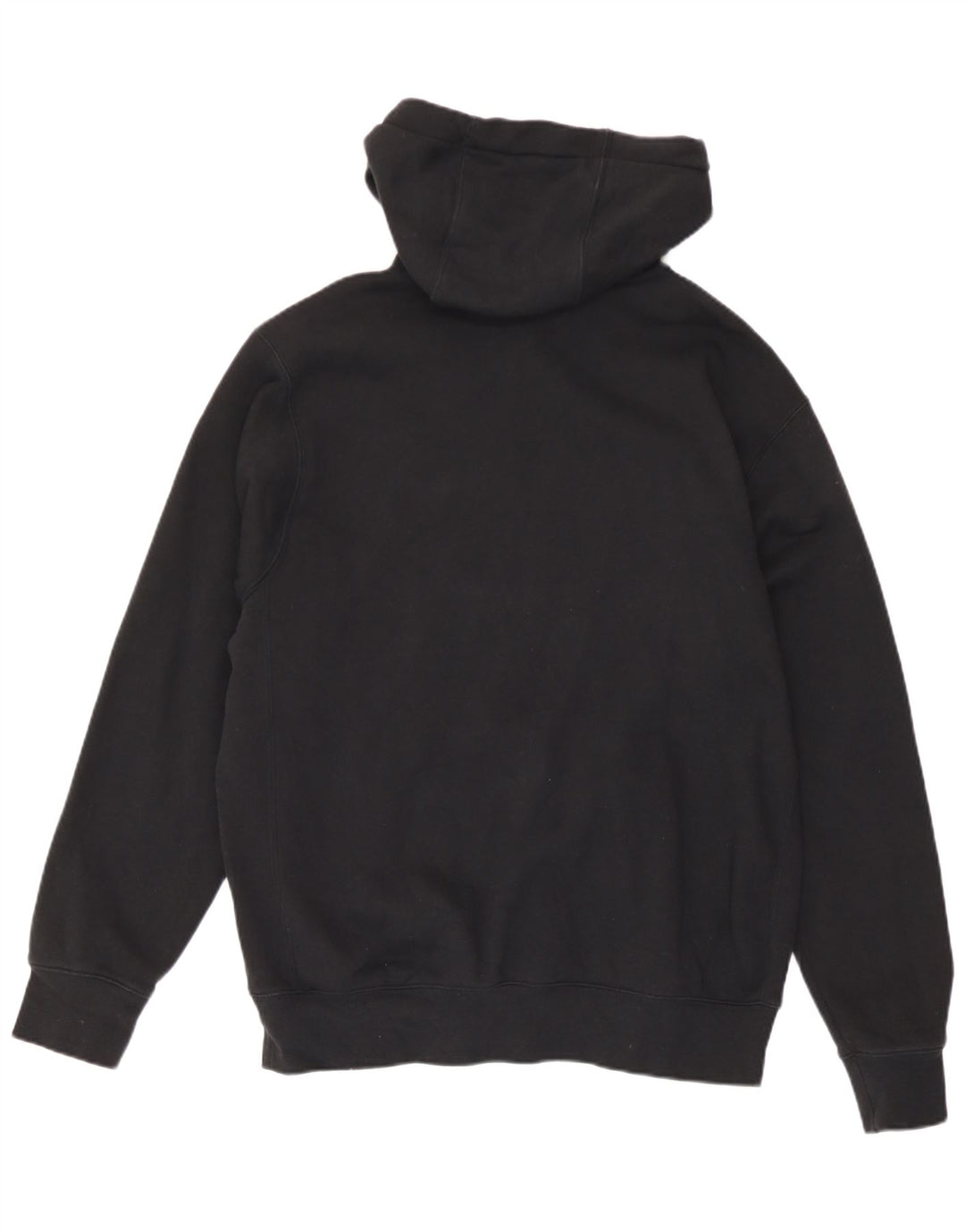 Felpa con cappuccio e zip Nike da uomo in cotone nero medio