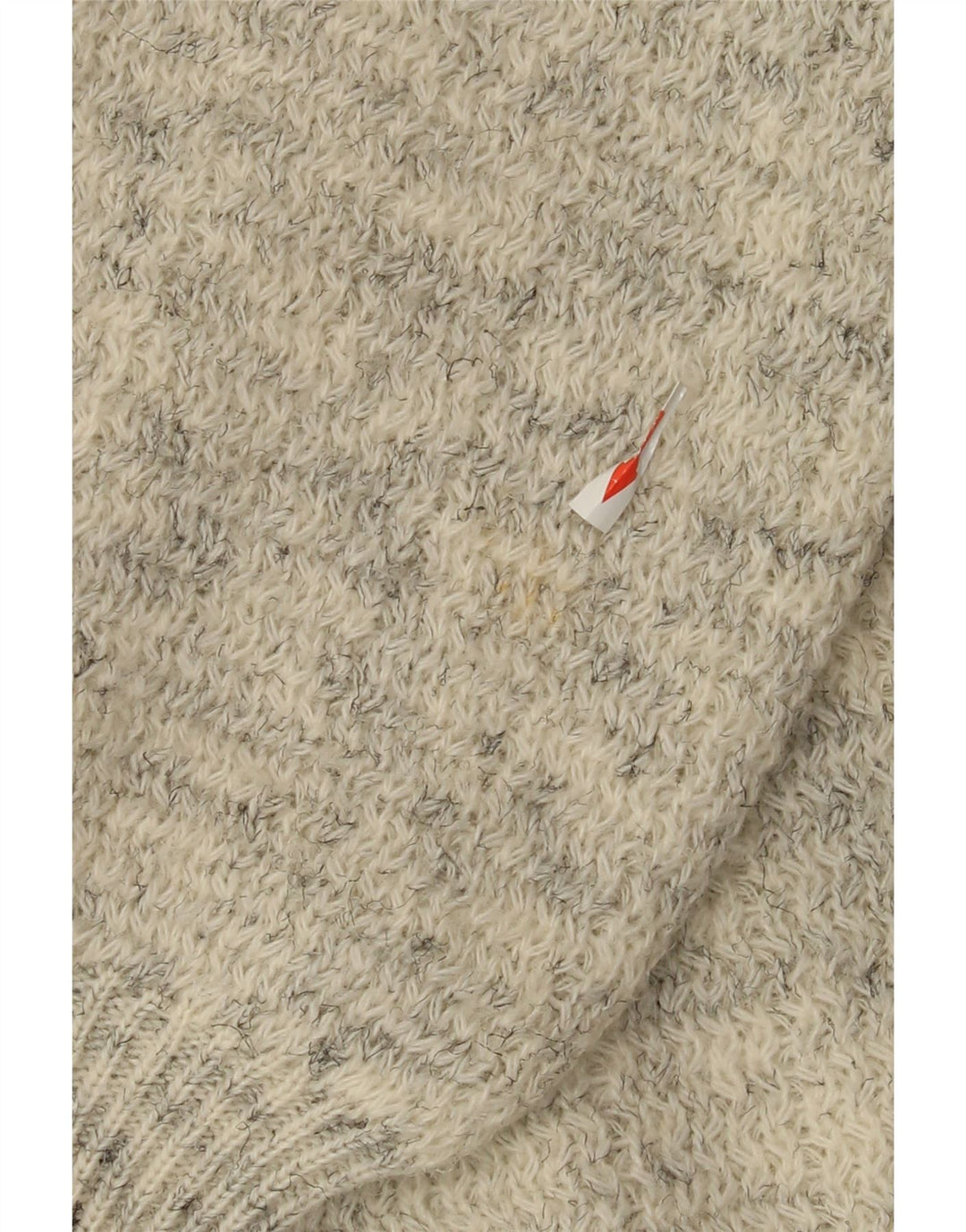 Maglione cardigan da uomo Cido, acrilico chiazzato beige grande
