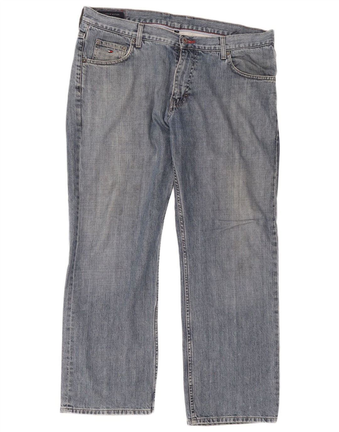 Jeans dritti da uomo Tommy Hilfiger W38 L30 cotone blu