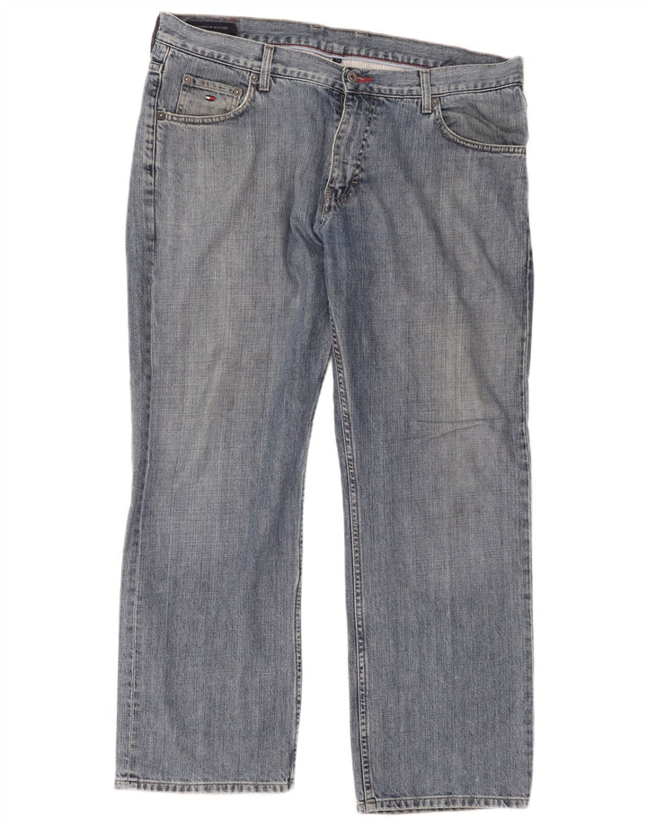 Jeans dritti da uomo Tommy Hilfiger W38 L30 cotone blu