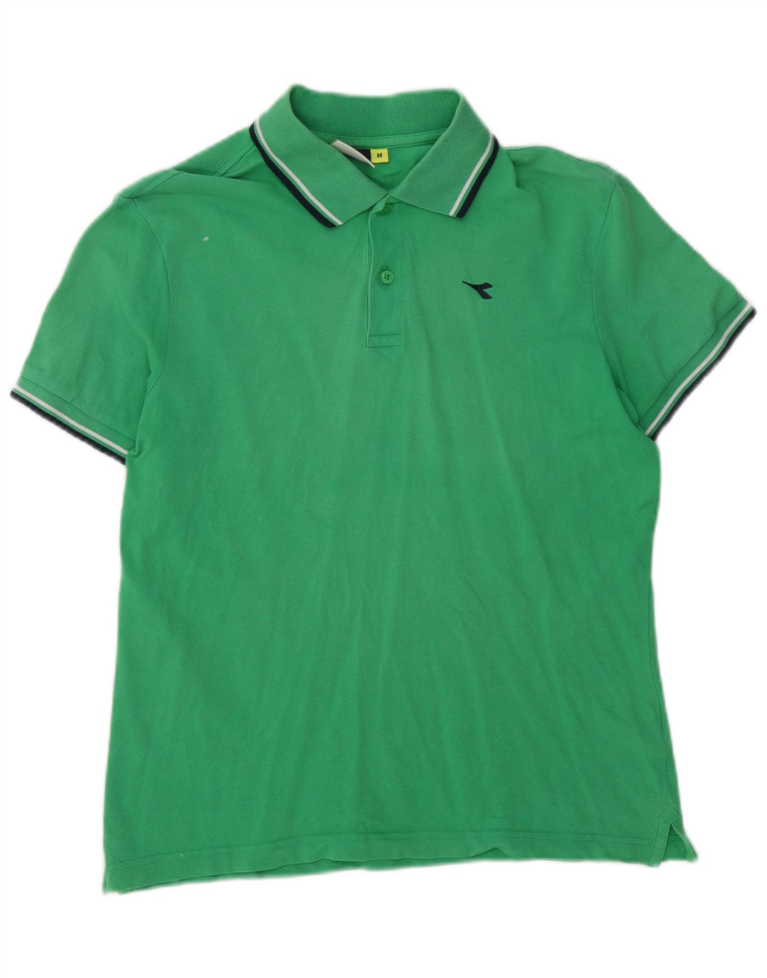 Polo Diadora Uomo Verde Medio In Cotone