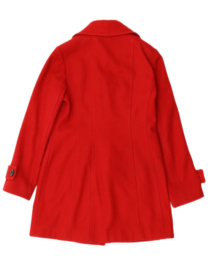 Cappotto doppiopetto da donna ANNE KLEIN UK 10 piccolo rosso