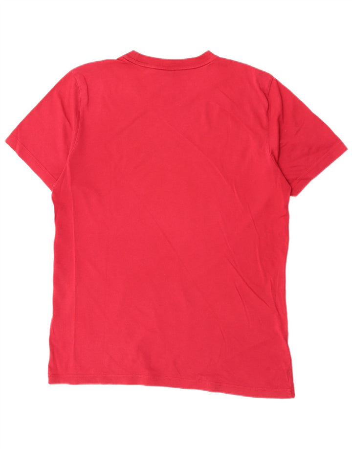 T-shirt grafica da uomo Adidas Top in cotone bordeaux medio