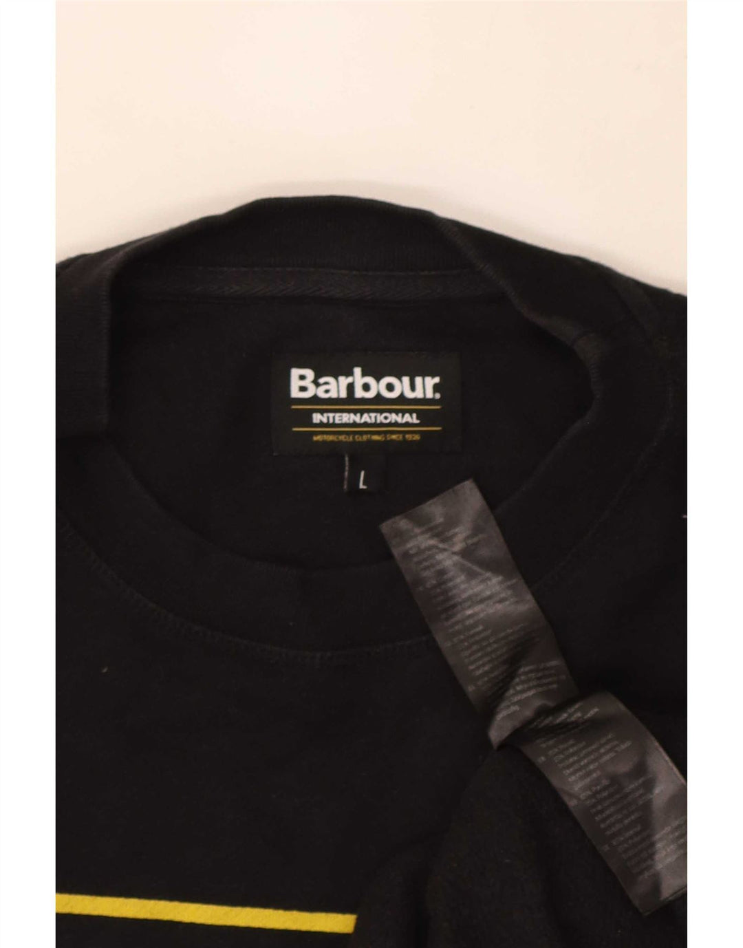 Barbour Felpa grafica da uomo Maglione grande cotone nero