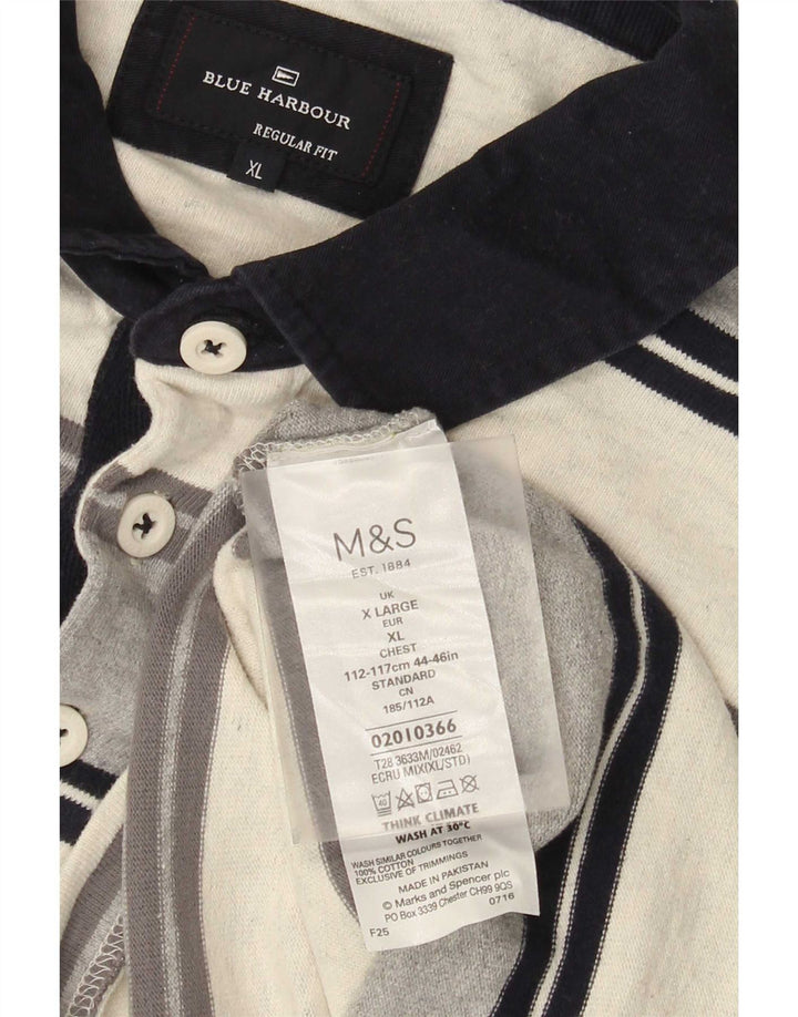 Polo da rugby a maniche lunghe da uomo Marks & Spencer XL multicolore