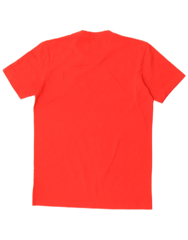 T-shirt da donna Armani Jeans Top UK 14 grande cotone rosso