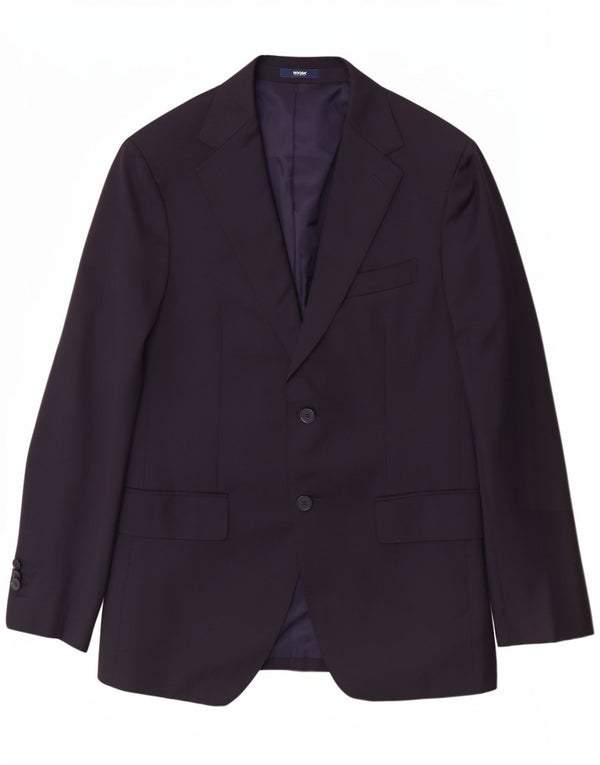 Giacca blazer a 2 bottoni da uomo Boggi Milano IT 48 medio blu navy classico