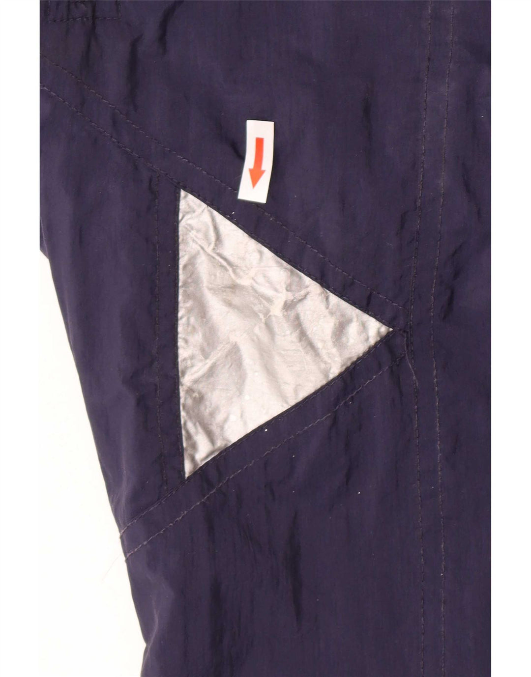 Tuta da sci vintage da uomo IT 48 Medium Blu Navy Colourblock in poliammide