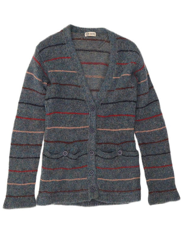 Maglia Cardigan Donna Gilmar IT 42 Blu Medio Righe