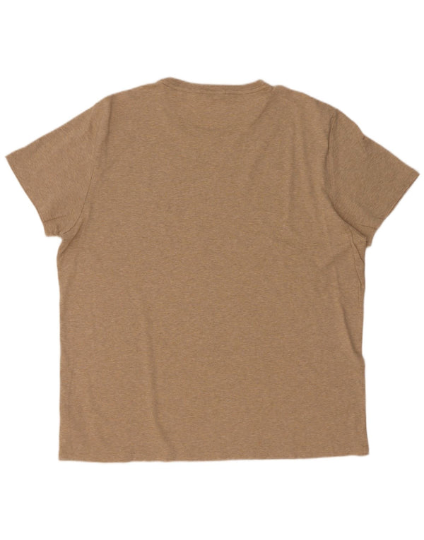 Polo Ralph Lauren T-shirt slim fit personalizzata da uomo Top 2XL Cotone chiazzato beige