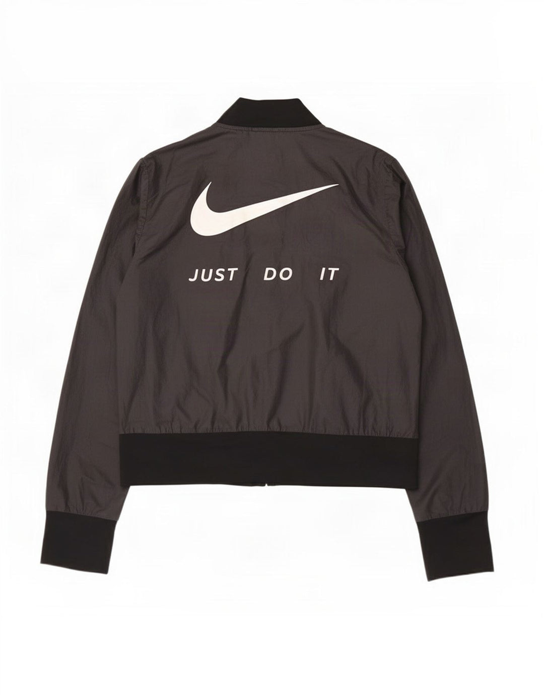 Giacca da ginnastica grafica da donna Nike UK 14 poliestere nero medio