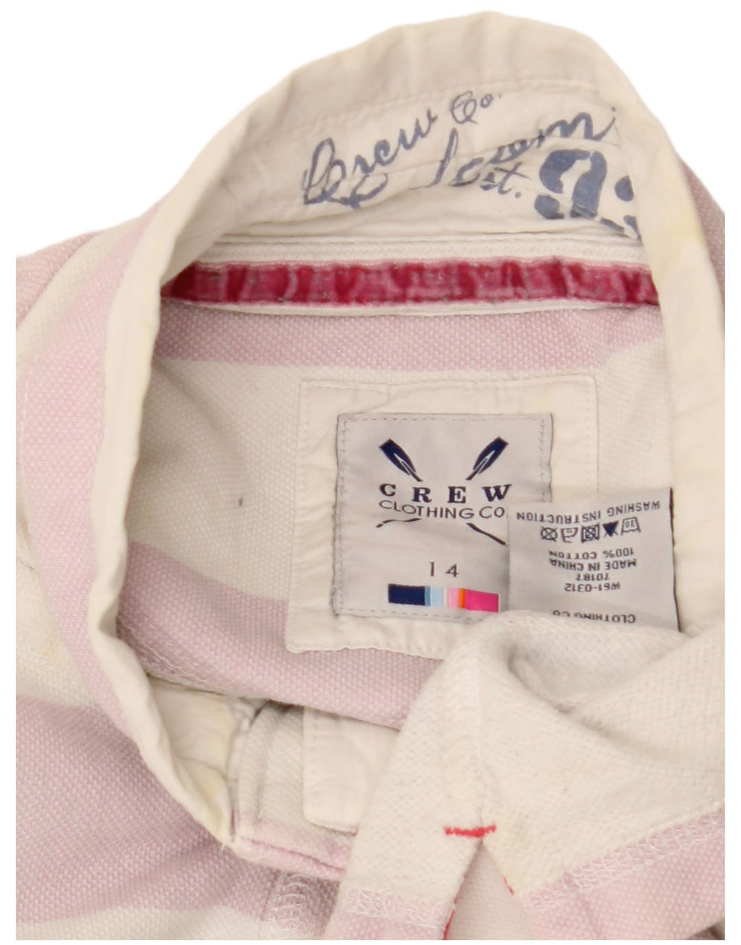 Crew Clothing Felpa da donna Maglione UK 14 Grande cotone bianco sporco