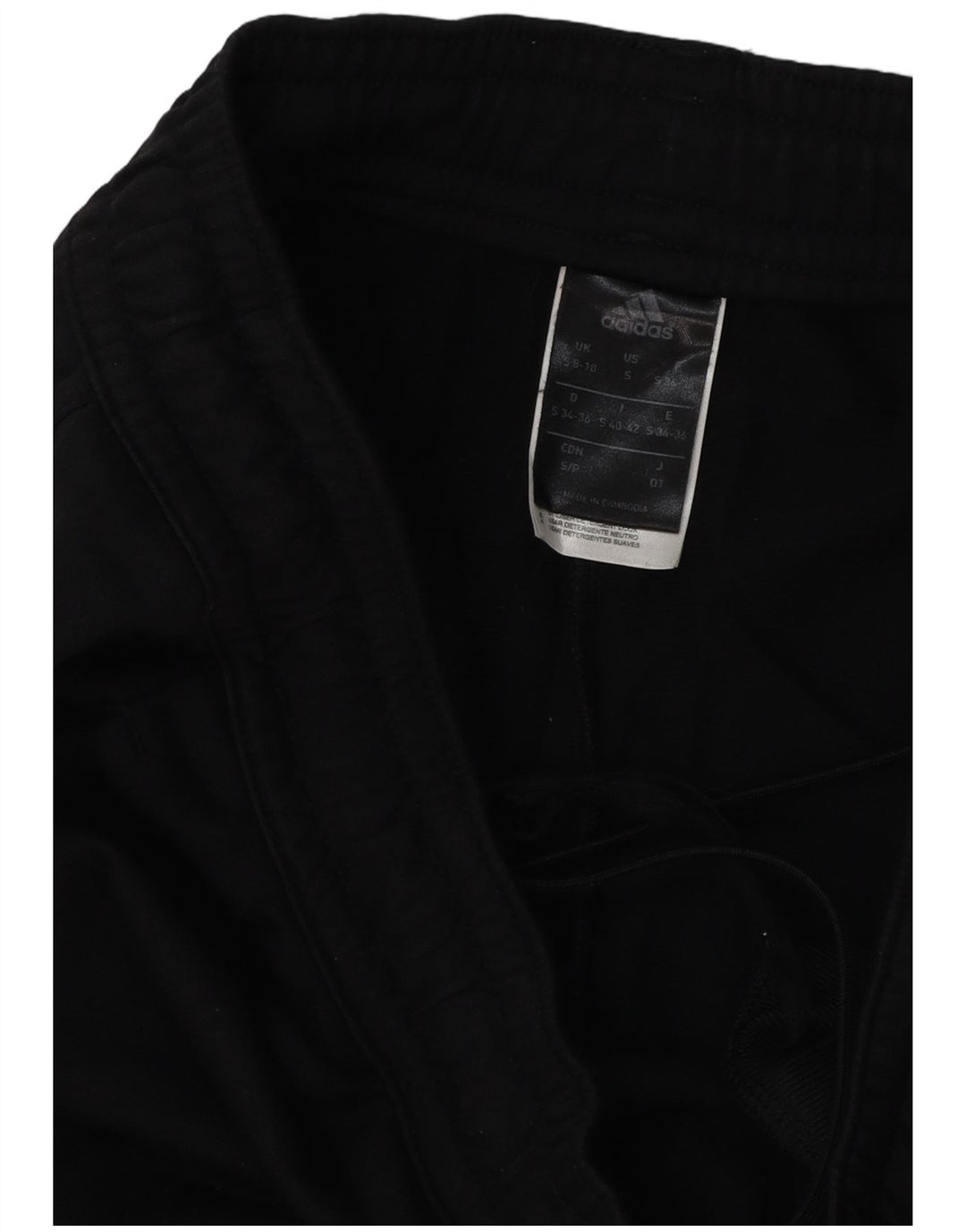 Pantaloni da tuta da donna Adidas UK 8/10 Small Nero Poliestere