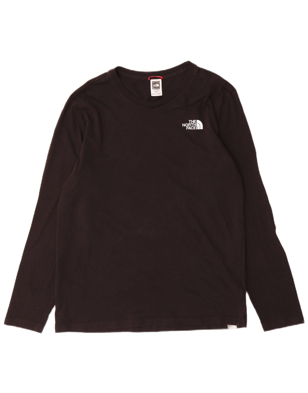 Top da uomo The North Face a maniche lunghe in cotone nero medio