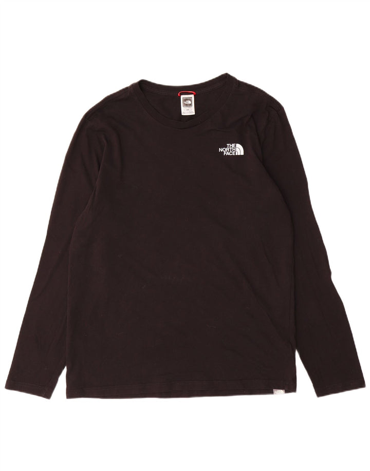 Top da uomo The North Face a maniche lunghe in cotone nero medio