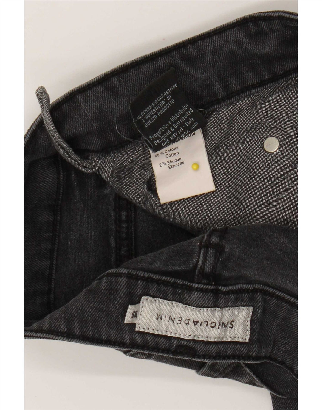 Jeans Slim Uomo SIVIGLIA W35 L34 Cotone Grigio