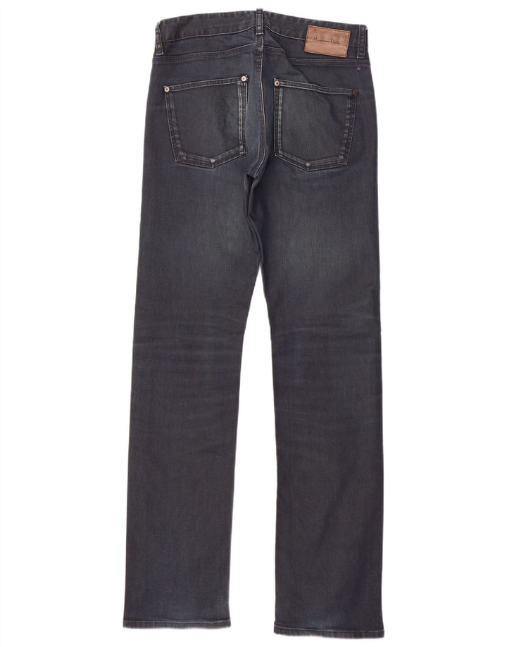 Jeans dritti da uomo Massimo Dutti EU 40 Medio W31 L34 Cotone blu navy