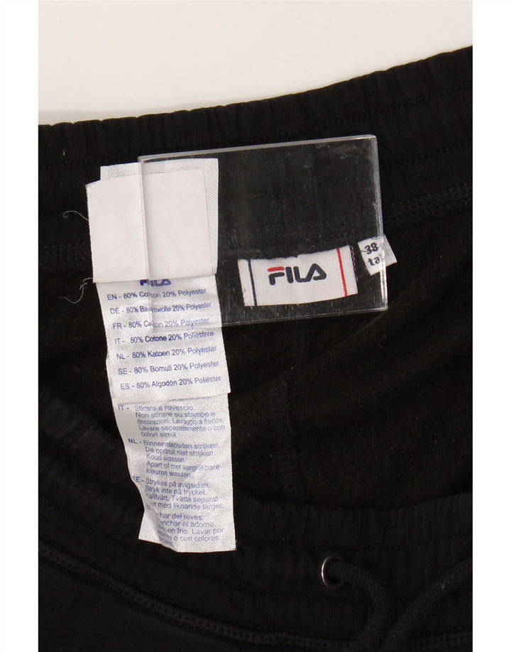 FILA Pantaloni da tuta con grafica da uomo Joggers medio cotone nero