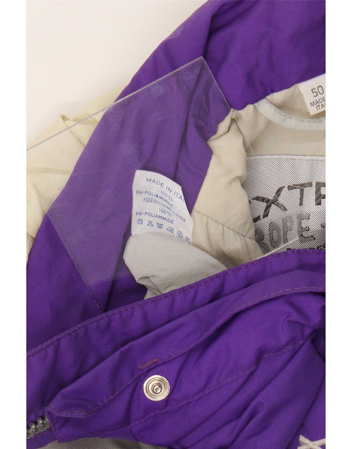 Giacca da sci con cappuccio da uomo Bailo IT 50 Large viola color block in poliammide