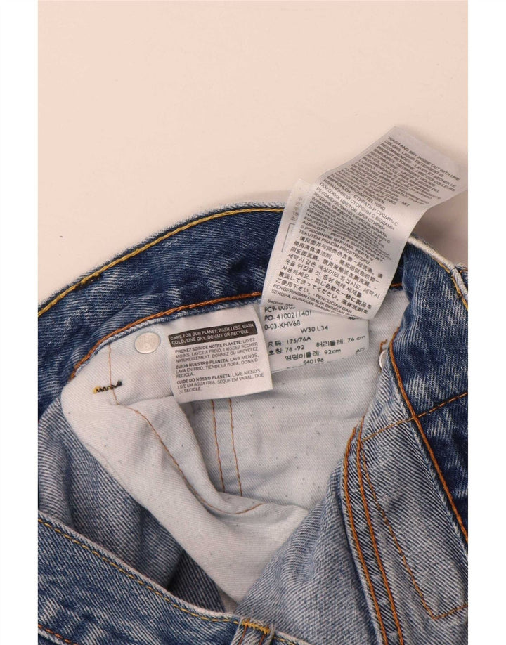 Levi's Uomo 505 Jeans dritti W30 L34 Cotone Blu