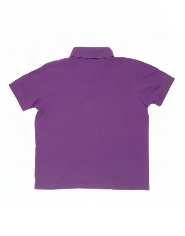 Hugo Boss Mens Polo Shirt XL Purple Cotton