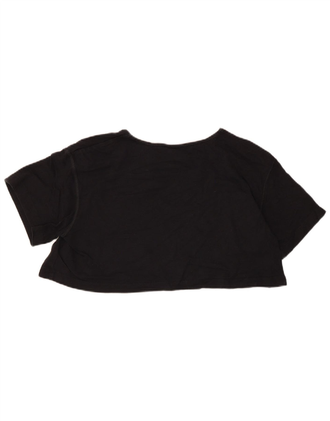 T-shirt corta Nike Swoosh da donna, piccola, in cotone nero